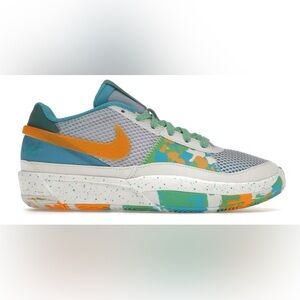 Nike Ja 1 'Water Battle' Blue‎ Orange Sneakers Size 4.5Y DX2294-100 w/Box